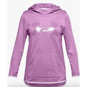 Under Armour Girls Fleece glitter Graphic Hoodie size youth XL.  (e5)